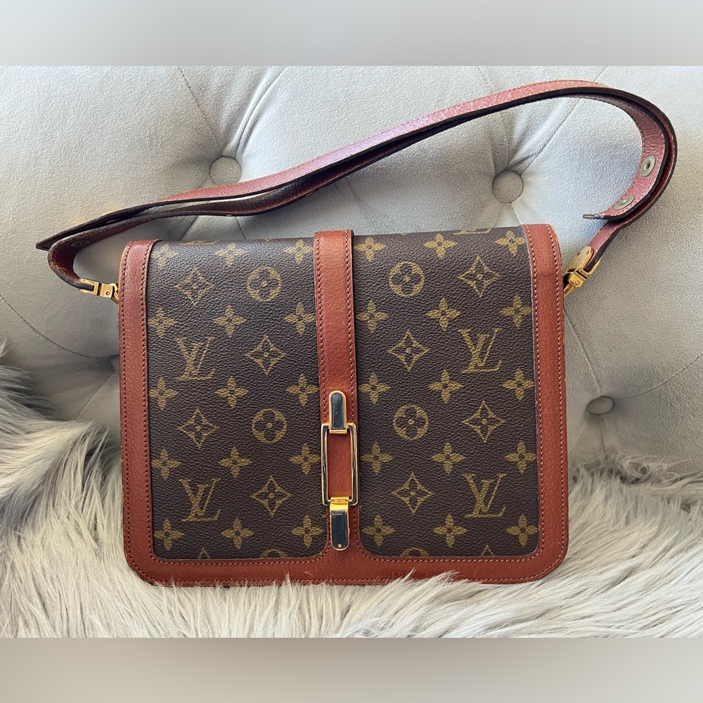 AUTHENTIC LOUIS VUITTON ROND POINT SHOULDER BAG PURSE MONOGRAM